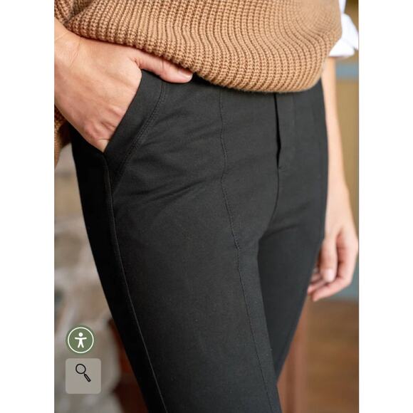 Frank & Eileen Murphy Billion Dollar Pant Size XS Black Stretch Quiet Luxury - Picture 2 of 15